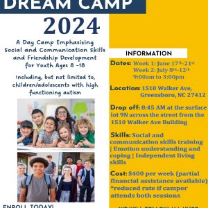 Dream Camps 2024 flyer.