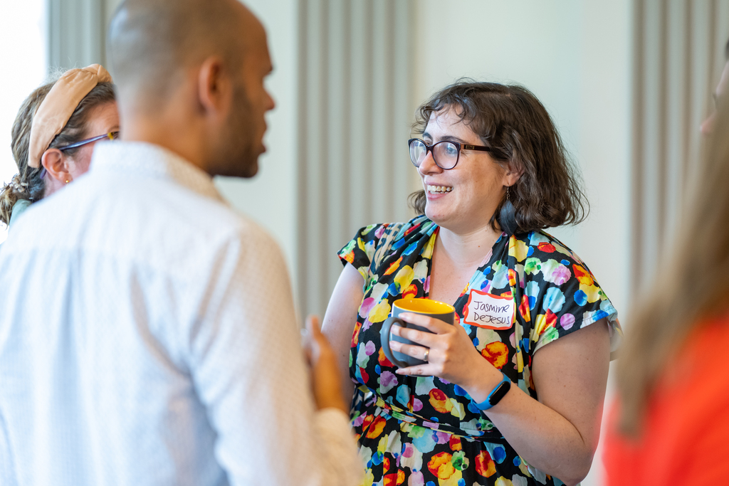 Psychology professor with students