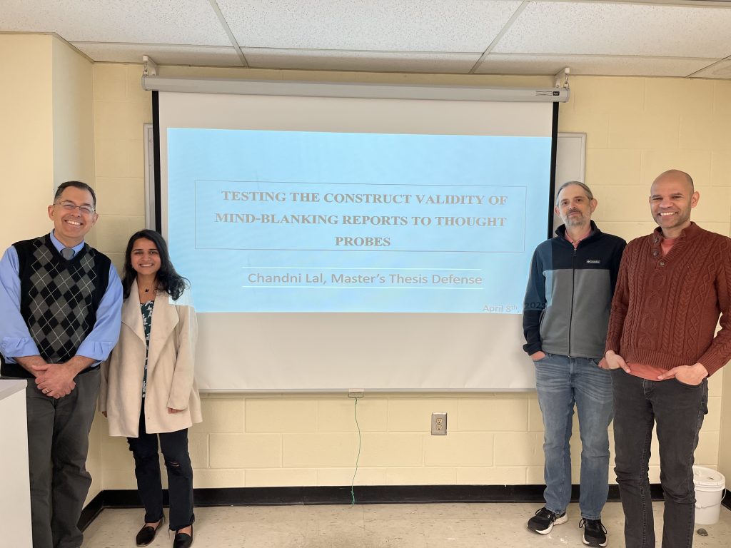 Chandni Lal with members of thesis committee