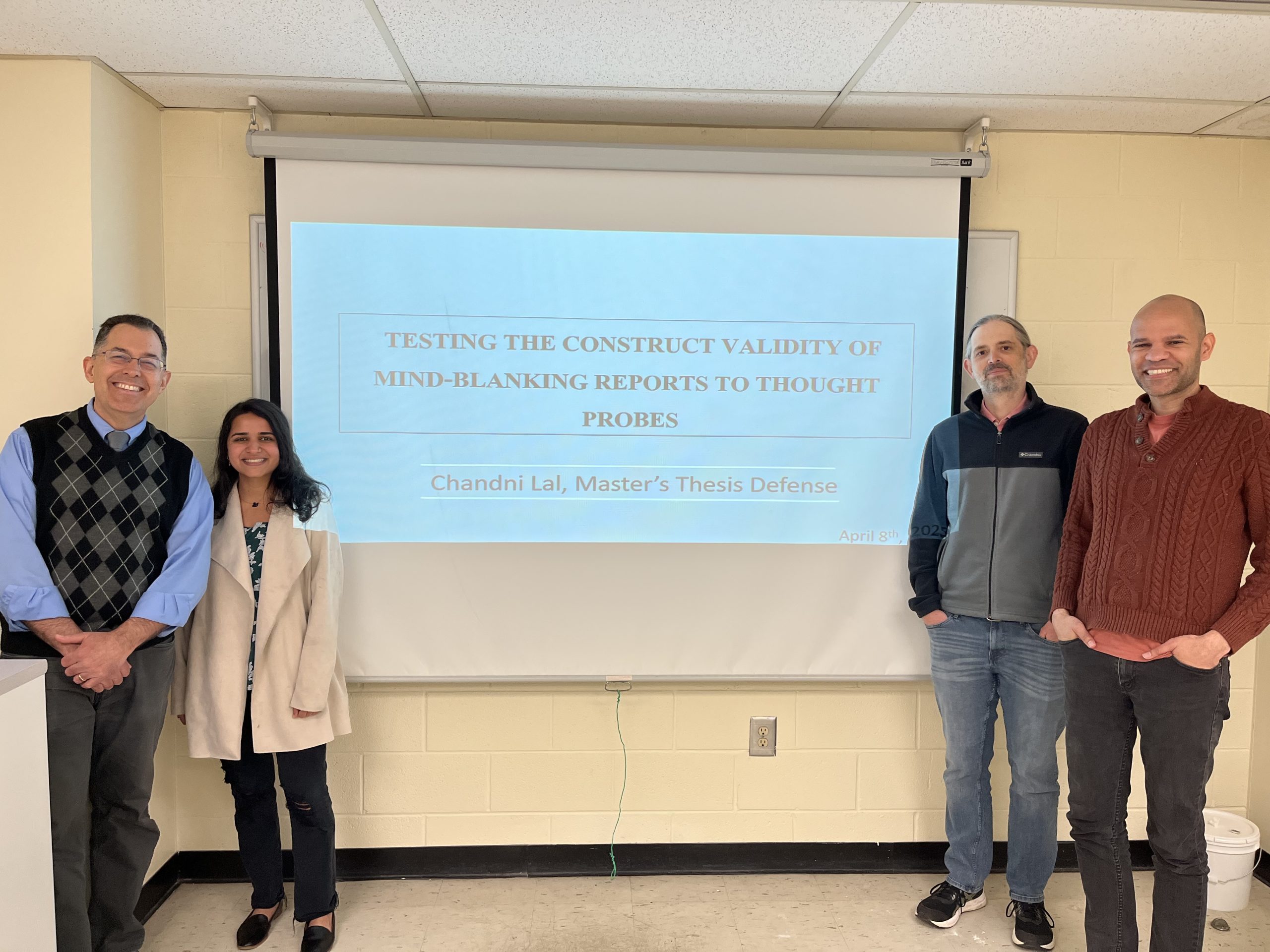 Chandni Lal with members of thesis committee