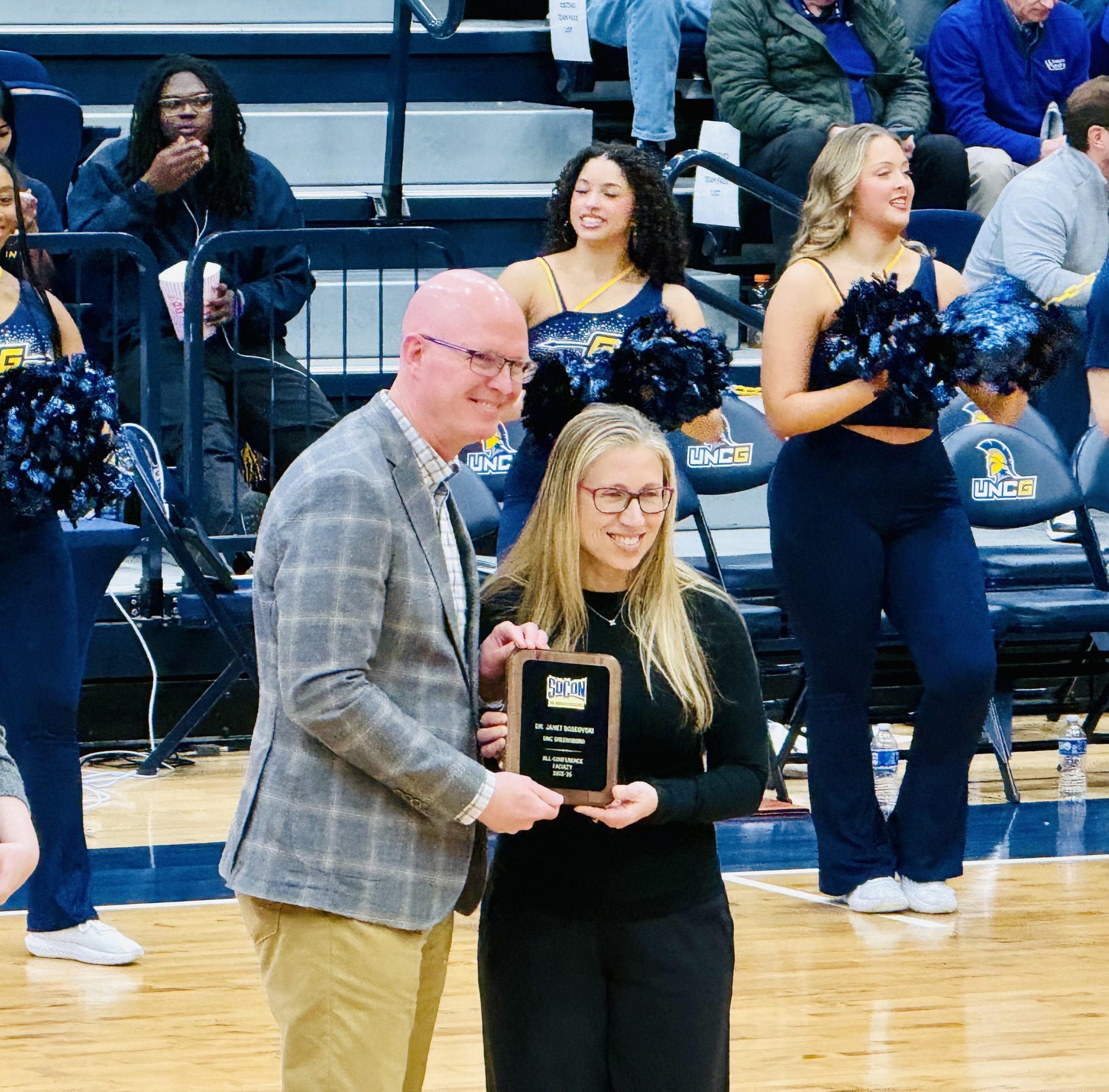 Boseovski receiving award