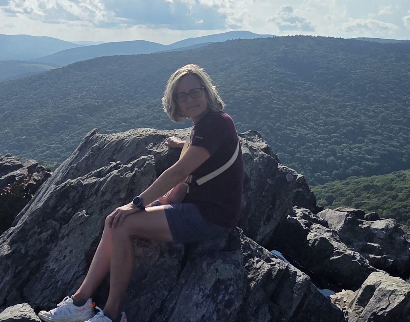Kari Eddington on a mountain
